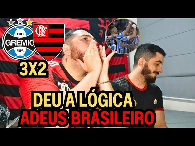 REACT MELHORES MOMENTOS GRÊMIO 3X2 FLAMENGO - DERROTA DO ADEUS AO CAMPEONATO