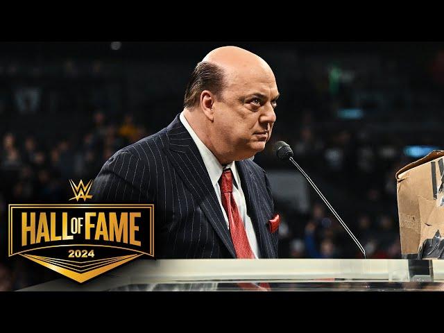 Paul Heyman is a Paul Levesque guy: 2024 WWE Hall of Fame highlights