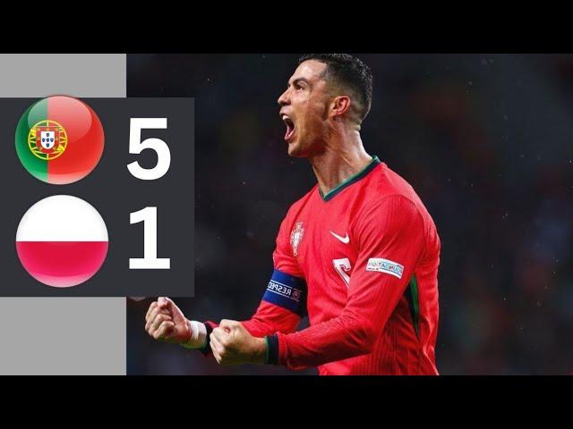 Portugal vs Poland 5-1 | Highlights Extended Goals | Ronaldo bycle kick