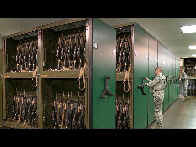 Inside Massive US Air Force Armory Storing Billion $ Worth of Firearms