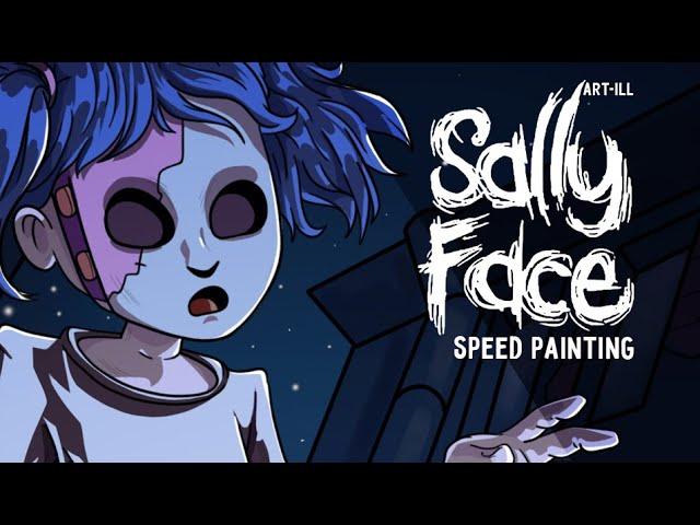 [SPEEDPAINT] Fan art Sally Face | Рисую Салли Фейс | Спидпейнт | ART_ILL