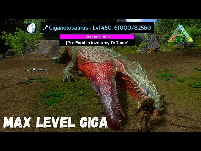 MAX LEVEL GIGA TAMING!! |ARK SURVIVAL EVOLVED MOBILE EP1 S1 (domando giga level máximo)