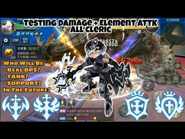 Testing Damage Cleric Class w/ Each Element ATTK Dragon Nest M/Awake (CN)