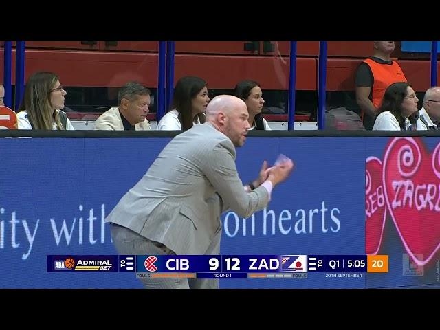 AdmiralBet ABA League 2024/25, Round 1 match: Cibona – Zadar (20.9.2024)