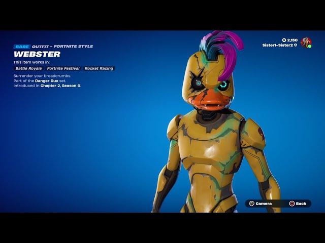 Fortnite:  Webster Skin