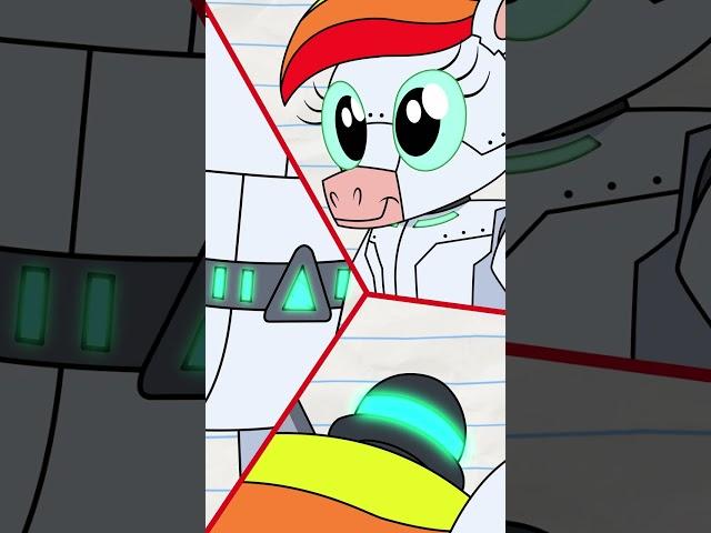 Robot Unicorn Helps Boy #boyanddragon #shorts #loop