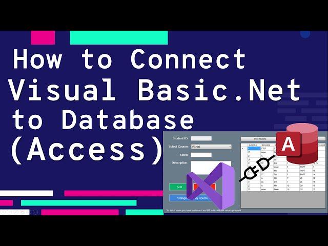 HOW TO CONNECT VISUAL BASIC .NET TO DATABASE (MS ACCESS)  | VISUAL BASIC TUTORIAL