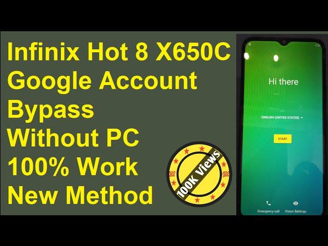 Infinix Hot 8 (X650C) Google Account Bypass | Infinix Android 9 Frp Unlock Without Pc | New Method