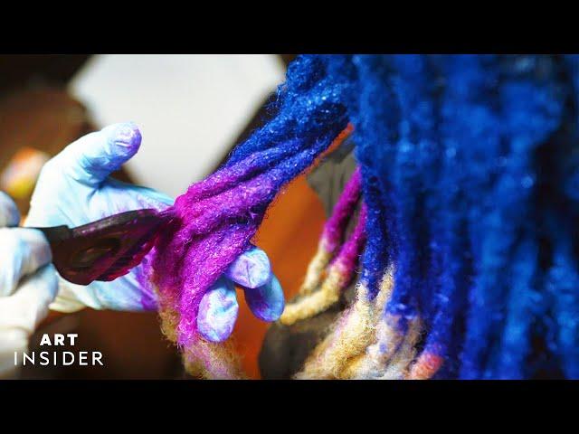 How A Master Loctician Creates Vivid Locs