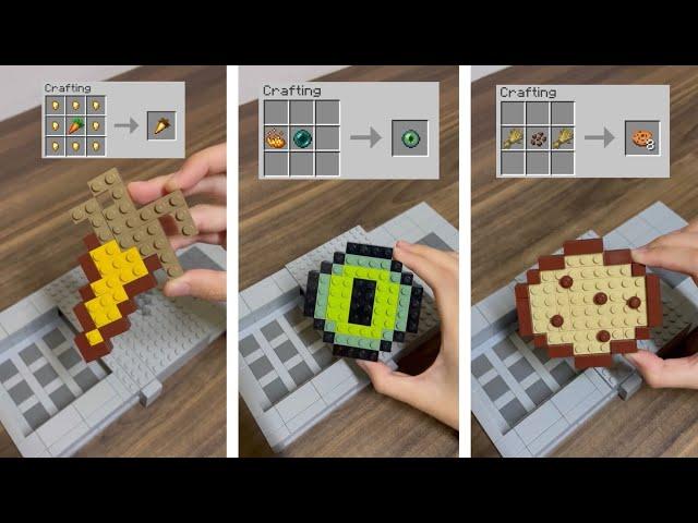 Crafting Minecraft items BUT Lego Compilation! | Part 2