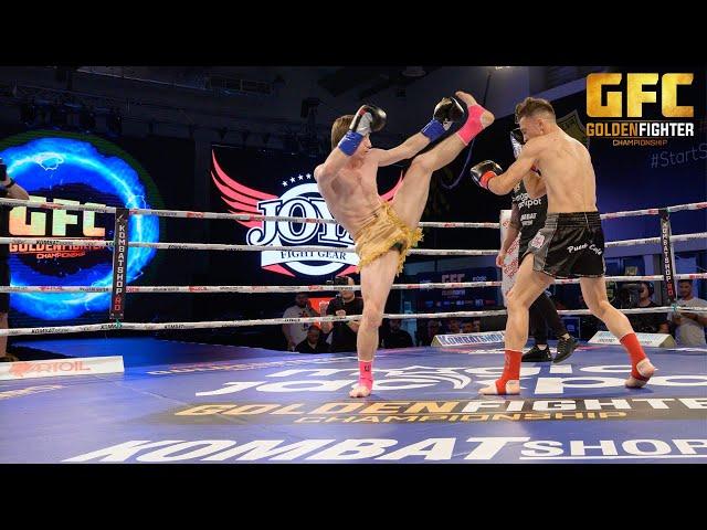 TKO:  Valerii Strungari vs. Ionel Balan | Golden Fighter Championship 7 - Bucharest, Romania