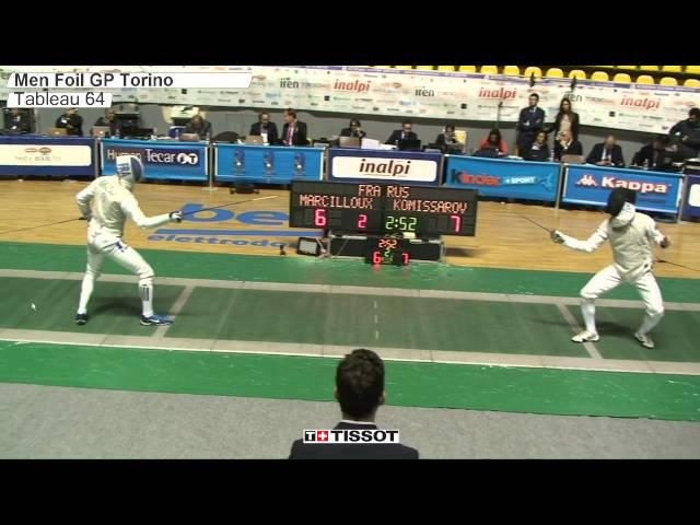 FE M F Individual Torino GP 2015 T64 15 green KOMISSAROV RUS vs MARCILLOUX FRA