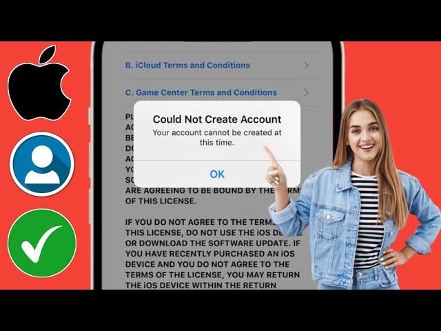 Не удалось создать учетную запись. В настоящее время невозможно создать учетную запись iPhone.