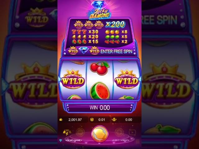  Lucky Diamond: Casino vibes, baby!  #jdbgaming #slot #onlineslot