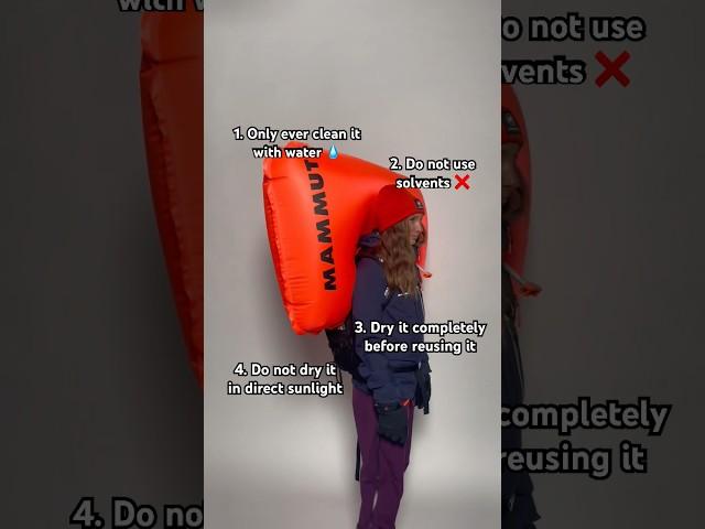 Taking care of your avalanche airbag - things to be aware of 
