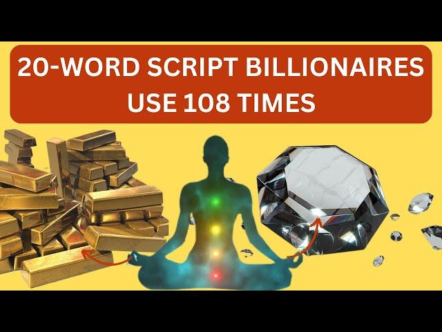 20 Word Script Billionaires Use 108 Times