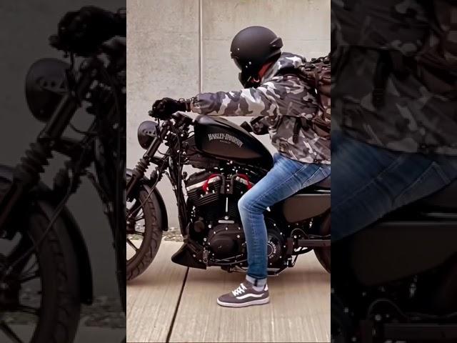 Black beauty || Harley Davidson  || Iron 883  19MILLION#viral #trending #harleydavidson