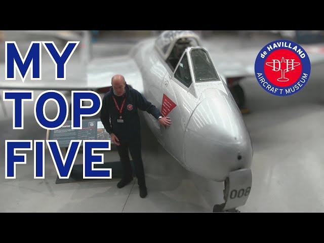 Top Five Exhibits at the de Havilland Aircraft Museum