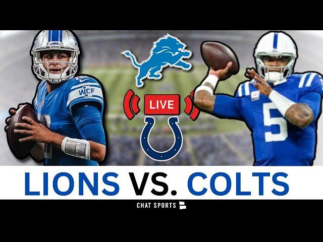 Lions vs. Colts Live Streaming Scoreboard, Play-By-Play, Game Audio & Highlights | NFL Week 12