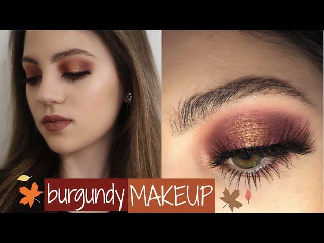 BURGUNDY SMOKEY EYE | FALL MAKEUP TUTORIAL