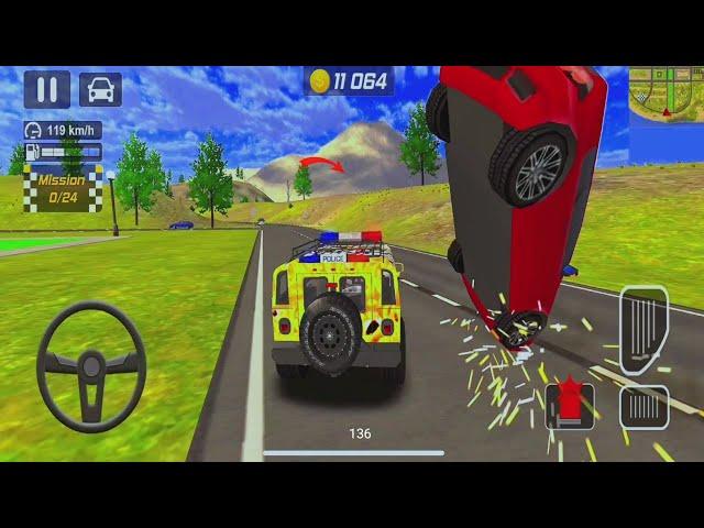 gari vs auto #136 police Drift Gari Driving
