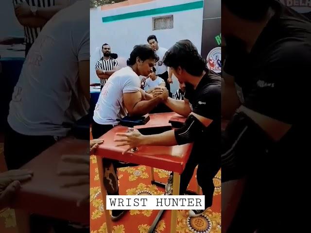 AKASH KUMAR AKA WRIST HUNTER VS SHIV KAUSHIK ARM WRESTLING @ProPanjaLeague @kaushikshiv