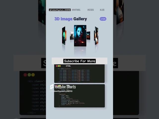 How to Create a 3D Image Gallery with HTML & CSS