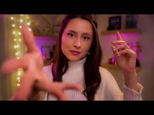 ASMR for Sleep  Plucking Negative Energy, Spiral Hand Movements, Hand sounds & Rain Sounds