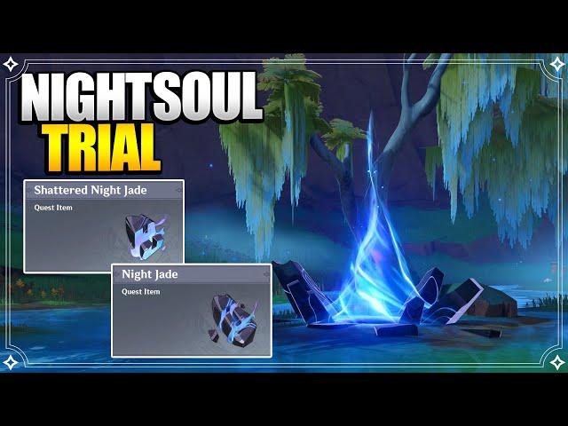 Nightsoul Trial + 5 Chests | How to use Night Jade | World Quests & Puzzles |【Genshin Impact】