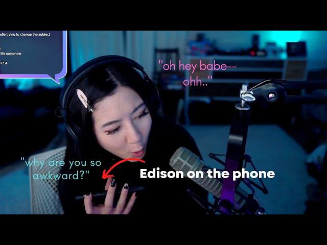 Fuslie and Edison had an awkward and hilarious conversation about their break up on stream