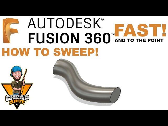 How To Use Sweep Tool (Fast Fusion 360 Tutorial)