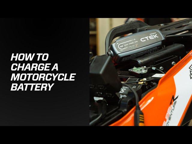 How to Charge a Motorcycle Battery