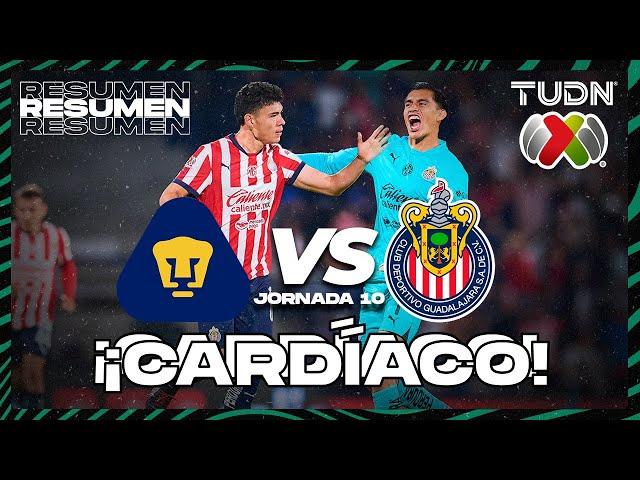 Resumen | Pumas vs Chivas | Liga Mx - CL2025 J10 | TUDN