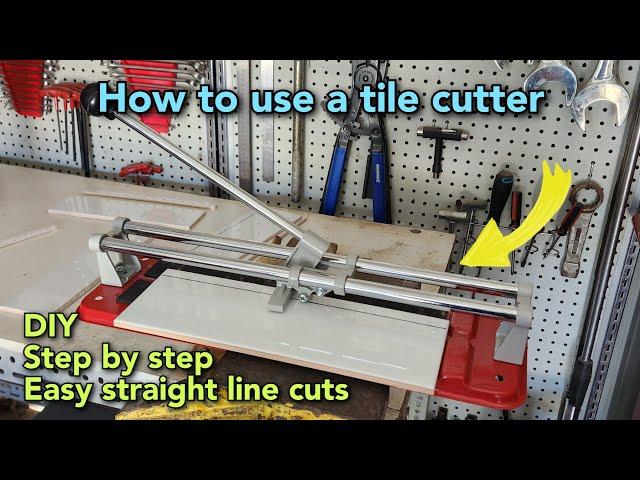 How to use a tile cutter | DIY tile cutting