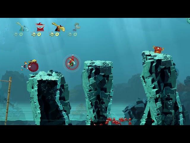 Rayman Origins (4 Players) #54 Angsty Abyss: Risky Ruin