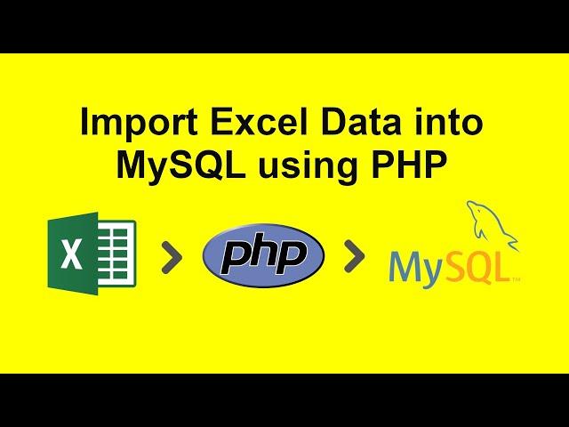 Import Excel data into MySQL in PHP