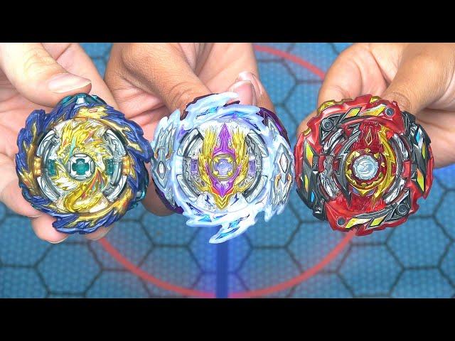 WORLD SPRIGGAN vs RAGE LONGINUS vs MIRAGE FAFNIR | Beyblade Burst Super King ベイブレードバーストスーパーキング