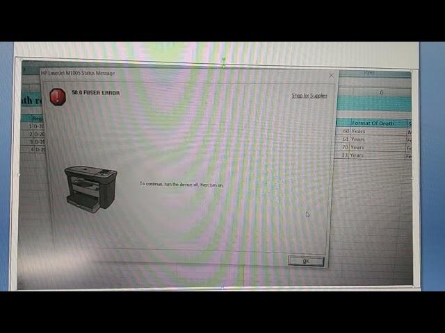 50.0 FUSER ERROR printer issue kasie solve kare | #50.0 FUSER ERROR printer solution |#short