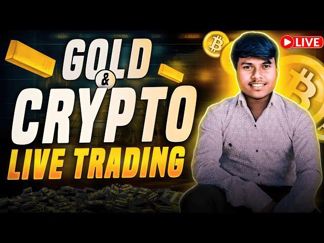 Live Market Analysis Gold and Crypto | Crypto Live Trading | Financial Trader