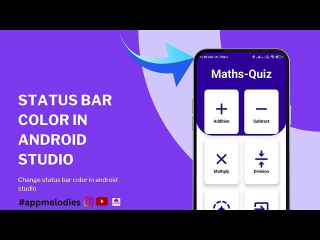 How to Change the Color of the Status Bar | Android Studio | Kotlin