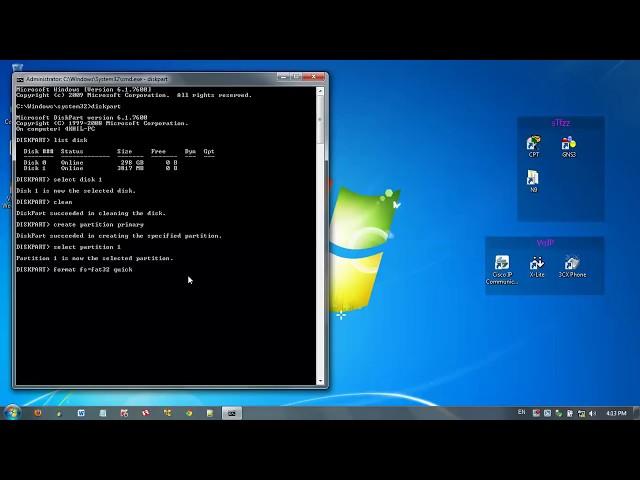 How to make a Bootable USB flash drive using Command Prompt