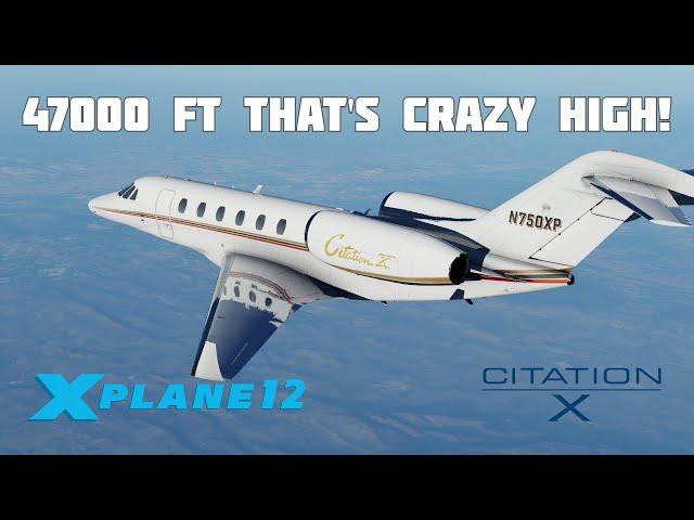 [X-Plane 12] Cessna Citation X | KRNO to KPDX Full Flight