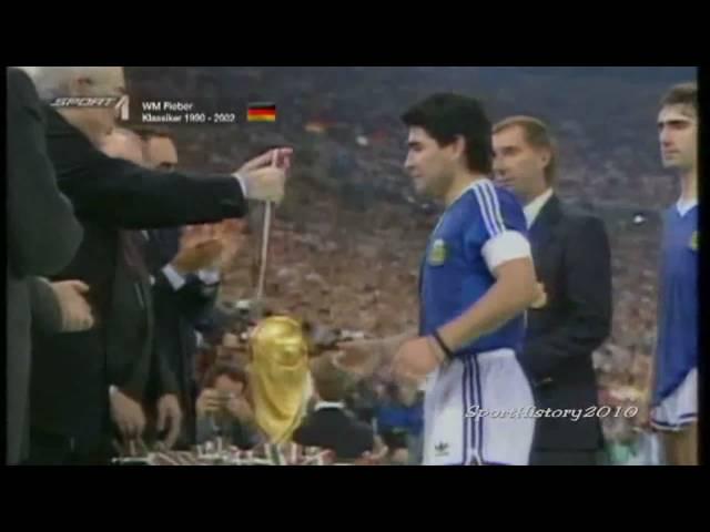 Fussball WM 1990 - Deutschland vs Argentinien (Finale)