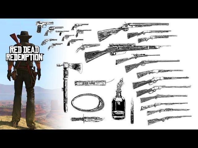 ALL WEAPONS in RDR 1 in 32 Seconds