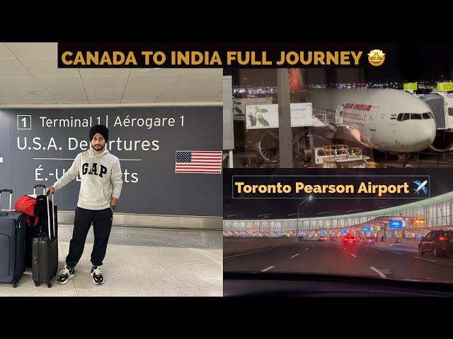 Canada To India Vlog || 6 month bad Fr India Di Tiyari || Air India experience | @lovepatti vlog