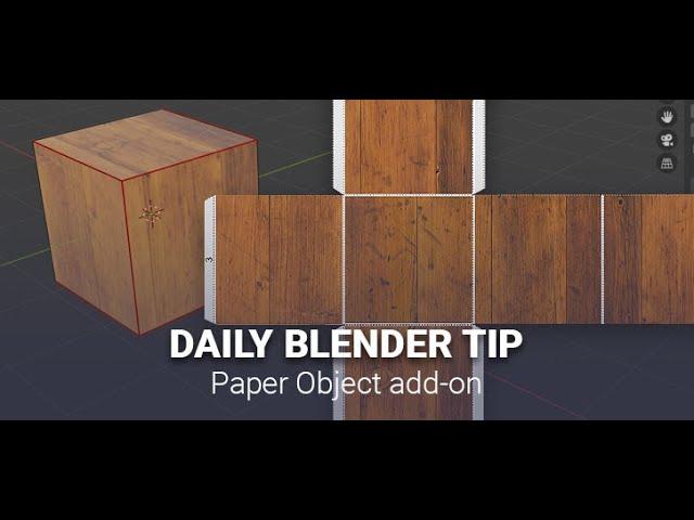 Daily Blender Secrets - Paper Model add-on