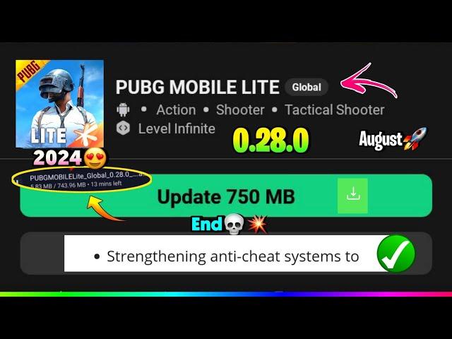 Pubg Lite New 0.28.0 Comeback Update 2024 | Pubg Mobile Lite 0.28.0 New Update Download 2024 