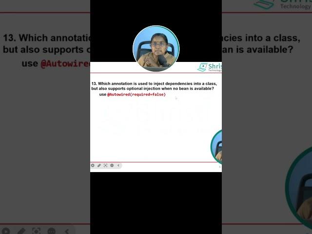 Spring One-liner Interview Questions-04 | #shristitechacademyspring