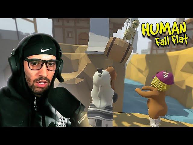 Chaotic Energy! | Human: Fall Flat #2 w/ Rico The Giant , Krystalogy and MORE!