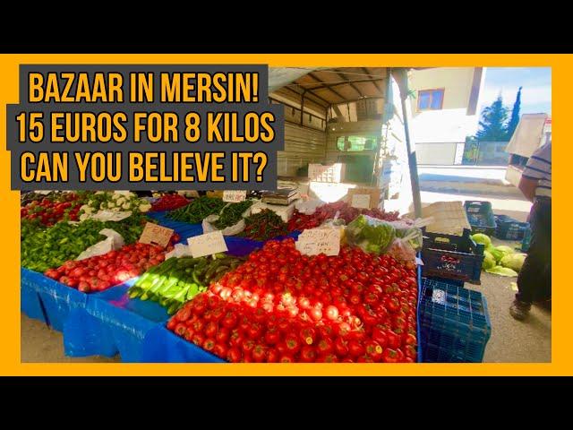 Bazaar in Mersin! Just look at this wealth of freshness! Dou you want to buy?